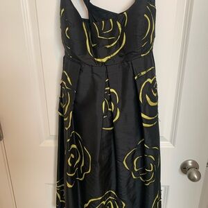 INC Concepts Black/Yellow Floral Mini Dress.